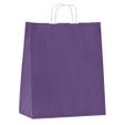 Bolsas de papel asa rizada 35x14x36 cm violeta - 50 unidades