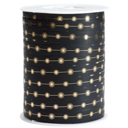 Cinta de regalo Antares 10 mm negra/oro - 250 metros Cinta de regalo Antares 10 mm negra/oro - 250 metros