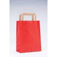 Bolsas de papel asa plana 18x8x24 cm rojas - 50 unidades
