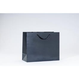 Bolsas asa algodón 32x13x26 cm negro brillo - 12 unidades Bolsas asa algodón 32x13x26 cm negro brillo - 12 unidades