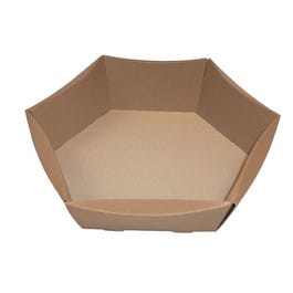 Cestas hexagonales 43x35,5x13 cm marrones - 10 unidades Cestas hexagonales 43x35,5x13 cm marrones - 10 unidades