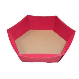 Cestas hexagonales 43x35,5x13 cm rojas - 10 unidades Cestas hexagonales 43x35,5x13 cm rojas - 10 unidades