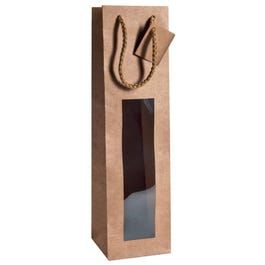 Bolsas botella magnum 12x11,4x44 cm marrones - 10 unidades Bolsas botella magnum 12x11,4x44 cm marrones - 10 unidades