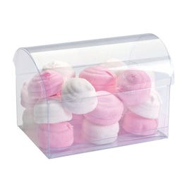Cofre 13x9x9,5 cm transparente - 10 unidades Cofre 13x9x9,5 cm transparente - 10 unidades