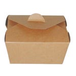 Caja cartón 650 ml 13x10,5x6,5 cm marrón - 25 unidades