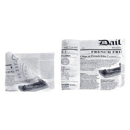 Papel parafinado Periódico 17x17 cm blanco/negro - 1000 unidades Papel parafinado Periódico 17x17 cm blanco/negro - 1000 unidades