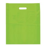 Bolsa de plástico asa troquelada 45x50 cm verde - 100 unidades