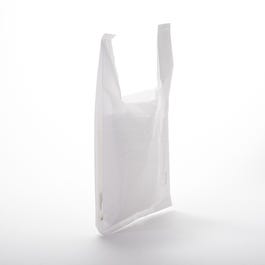 Bolsa de plástico asa camiseta 21x5,5/5,5x35 cm blanca - 1000 unidades Bolsa de plástico asa camiseta 21x5,5/5,5x35 cm blanca - 1000 unidades
