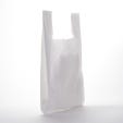 Bolsa de plástico asa camiseta 32x18x60 cm blanca - 500 unidades