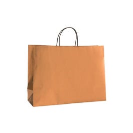 Bolsa de papel asa rizada 45x15x33 cm cobre - 25 unidades Bolsa de papel asa rizada 45x15x33 cm cobre - 25 unidades
