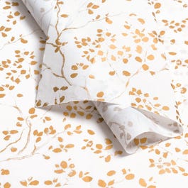 Papel de seda Clara 50x75 cm blanco/oro - 100 unidades Papel de seda Clara 50x75 cm blanco/oro - 100 unidades