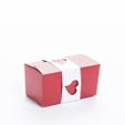 Tira de cartón corazón 27x2,5x4 cm roja/blanca - 50 unidades