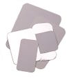 Tapa cartón/aluminio para bandeja 58904 24,8x17,9 cm - 400 unidades