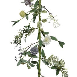 Guirnalda de flores 150 cm verde/blanca/amarilla Guirnalda de flores 150 cm verde/blanca/amarilla