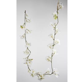 Guirnalda flores de manzano 150 cm blanca/verde Guirnalda flores de manzano 150 cm blanca/verde