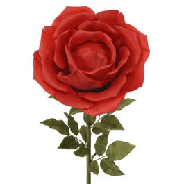 Rosa con tallo 136 cm roja/verde Rosa con tallo 136 cm roja/verde