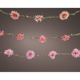 Guirnalda de flores led 290 cm rosa/coral/rosa pastel - 30 luces Guirnalda de flores led 290 cm rosa/coral/rosa pastel - 30 luces