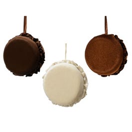 Colgante macarón terciopelo 20 cm surtido Colgante macarón terciopelo 20 cm surtido