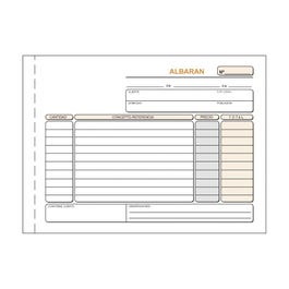 Talonario albarán triplicado A5 21x15 cm blanco Talonario albarán triplicado A5 21x15 cm blanco