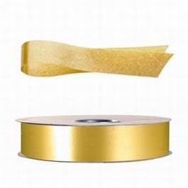 Cinta de regalo estándar 31 mm oro - 100 metros Cinta de regalo estándar 31 mm oro - 100 metros