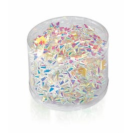 Estrella adhesiva 5 mm Ø2,5 cm blanco irisado - 50 unidades Estrella adhesiva 5 mm Ø2,5 cm blanco irisado - 50 unidades