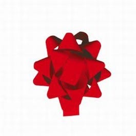 Estrella adhesiva 10 mm Ø5 cm rojo mate - 60 unidades Estrella adhesiva 10 mm Ø5 cm rojo mate - 60 unidades