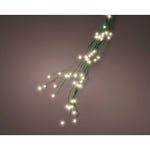 Guirnalda luces cable verde 6 metros blanco frío - 120 luces