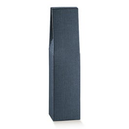 Estuche 1 botella 9x9x37 cm azul - 10 unidades Estuche 1 botella 9x9x37 cm azul - 10 unidades