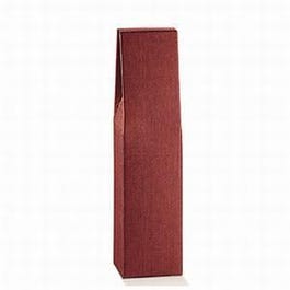 Estuche 1 botella 9x9x37 cm burdeos - 10 unidades Estuche 1 botella 9x9x37 cm burdeos - 10 unidades