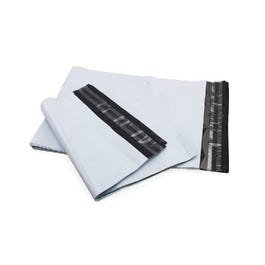 Bolsa mensajería 43x57 cm blanca/negra - 50 unidades Bolsa mensajería 43x57 cm blanca/negra - 50 unidades