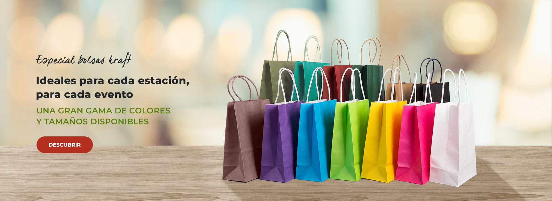Descubre toda la colección de bolsas para tiendas.